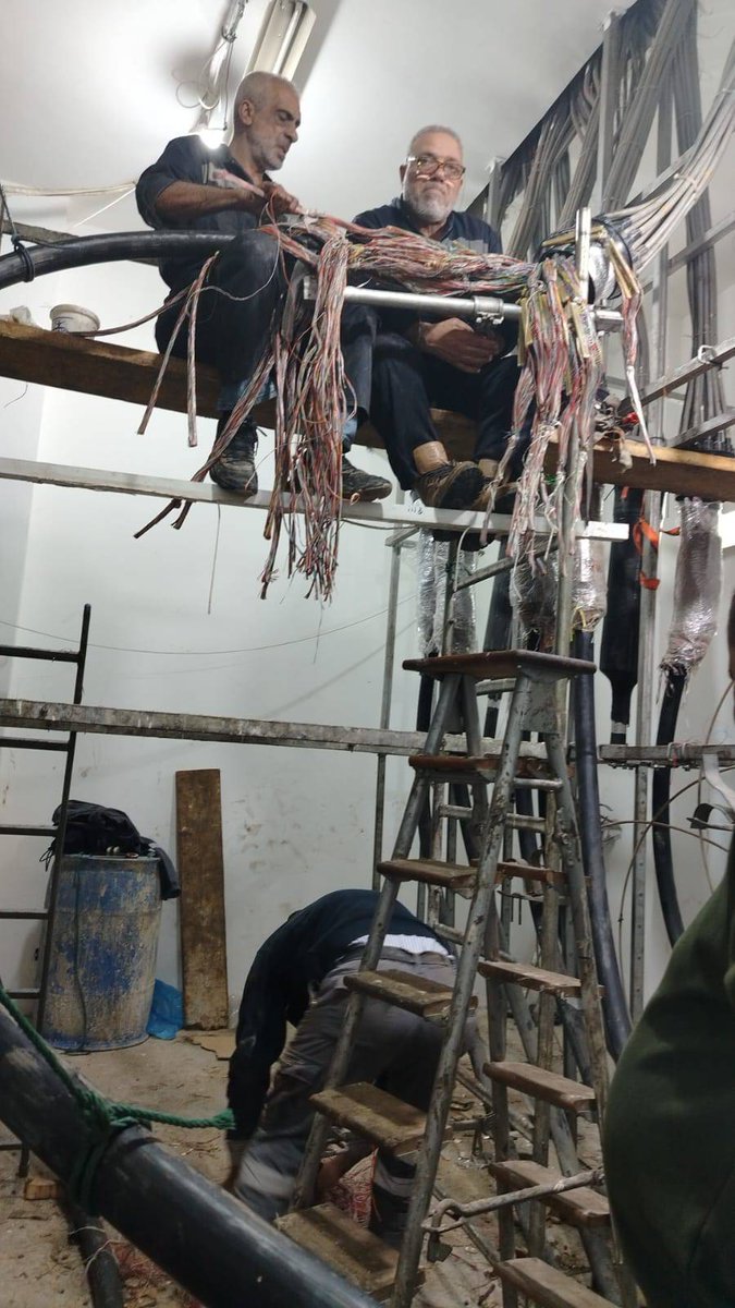 تستكمل اليوم أعمال توصيل الكابلات الرئيسية في سنترال المريجة من قبل فرع شبكات رياض الصلح