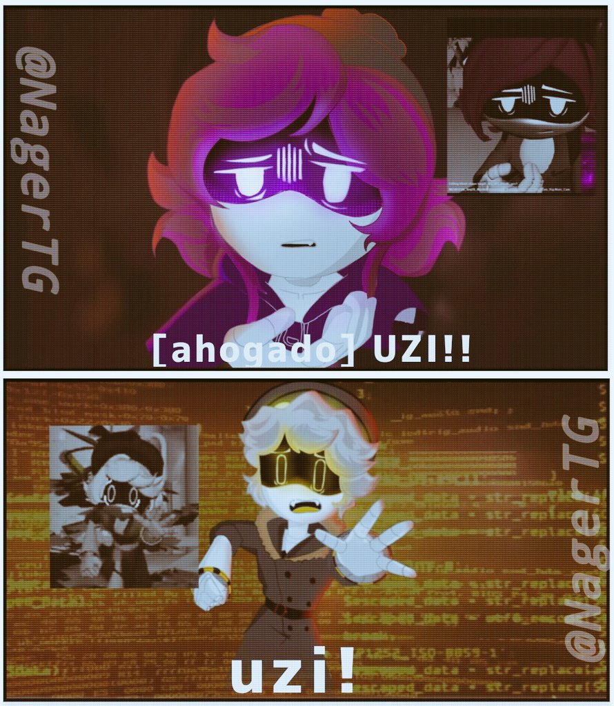 NagerTG's tweet photo. Shots I animated 🎞
. 
. 
. 
. 
#UziDoorman #nuzi
#SerialDesignationN #MD #murdedronesfanart https://t.co/WHQGfsvHO7
