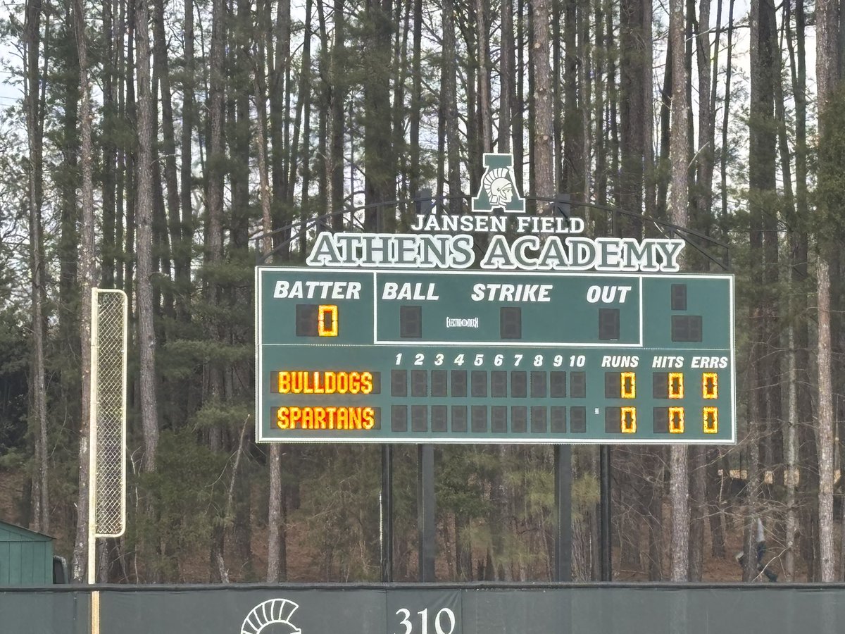 New addition installed today at Jansen Field at Mastandrea Stadium!  Looking good!  
Just in time for Wednesday’s JV games!  
#NoPlaceLikeTheA
<a href="/AcadBaseball/">AA Spartan Baseball</a> <a href="/OfficialGHSA/">GHSA</a>