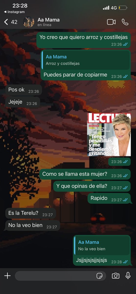 “No la veo bien”