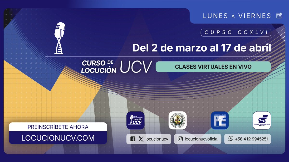 Curso Locución UCV tweet media