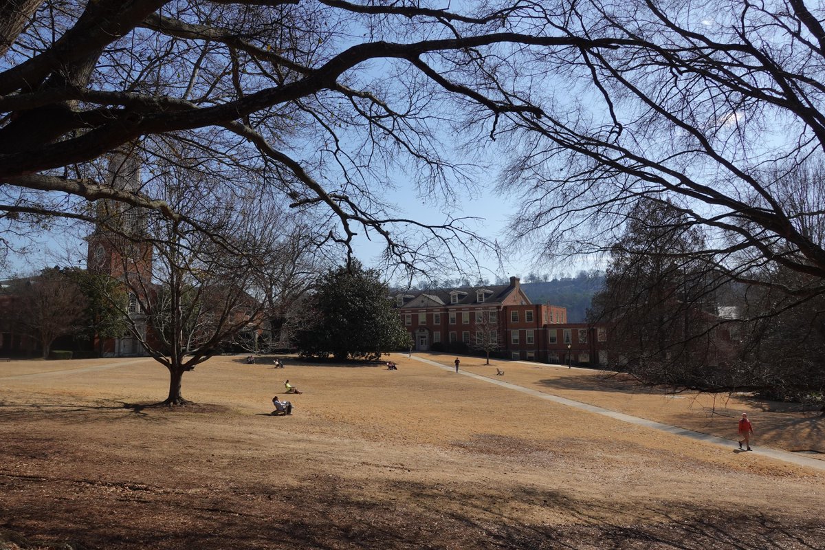 SamfordU's tweet image. Someone check on Punxsutawney Phil because an early spring has arrived on campus. 😎 
#SamfordU #CollegeLife #BeautyofSamford
