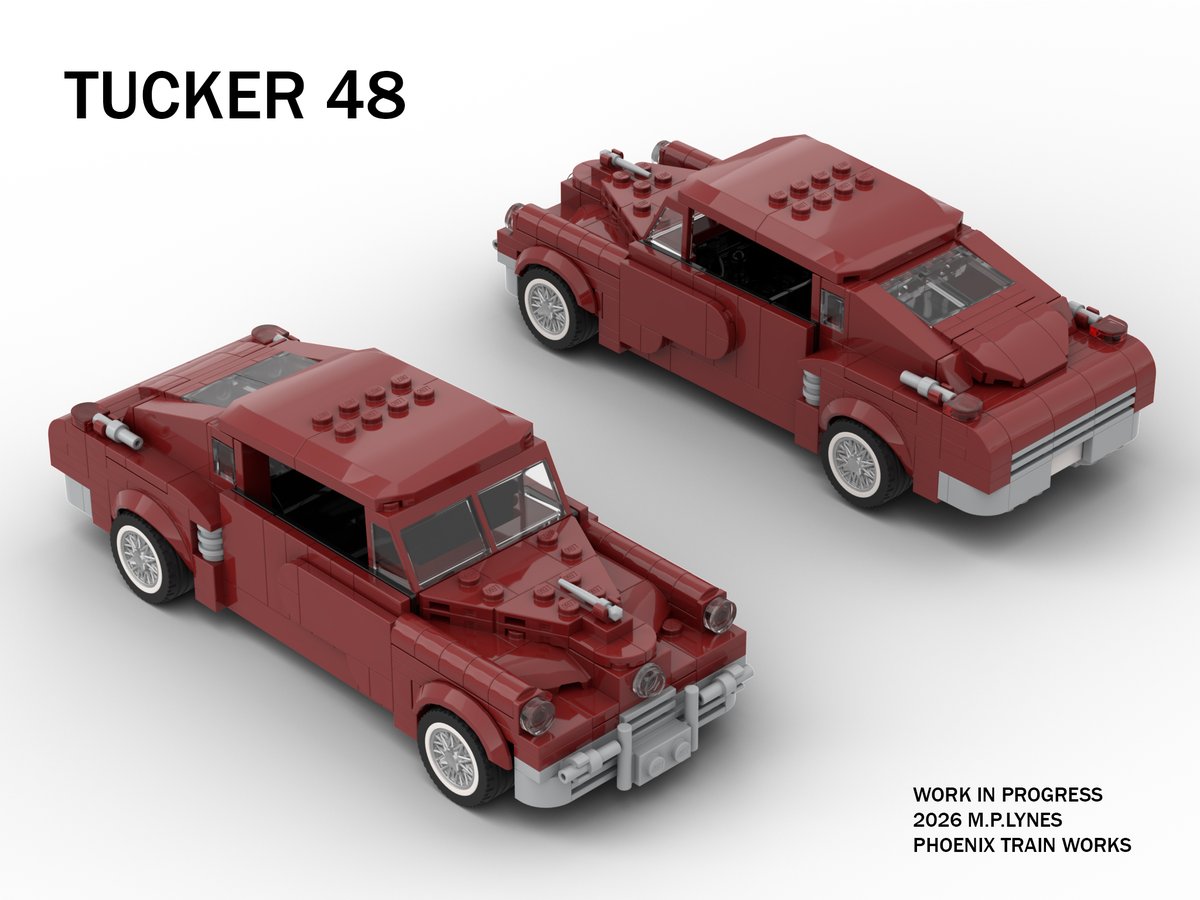 PlayingwithEcho's tweet photo. Working on a vintage Tucker 48 as an 8w MOC.  How's this for an American classic @LEGO_Group? @LEGO_Group_JP?  @LEGO_Careers 
#phoenixtrainworks #moc #afol #STEM #engineering #automobile #history https://t.co/iQ5Tj4nWLS