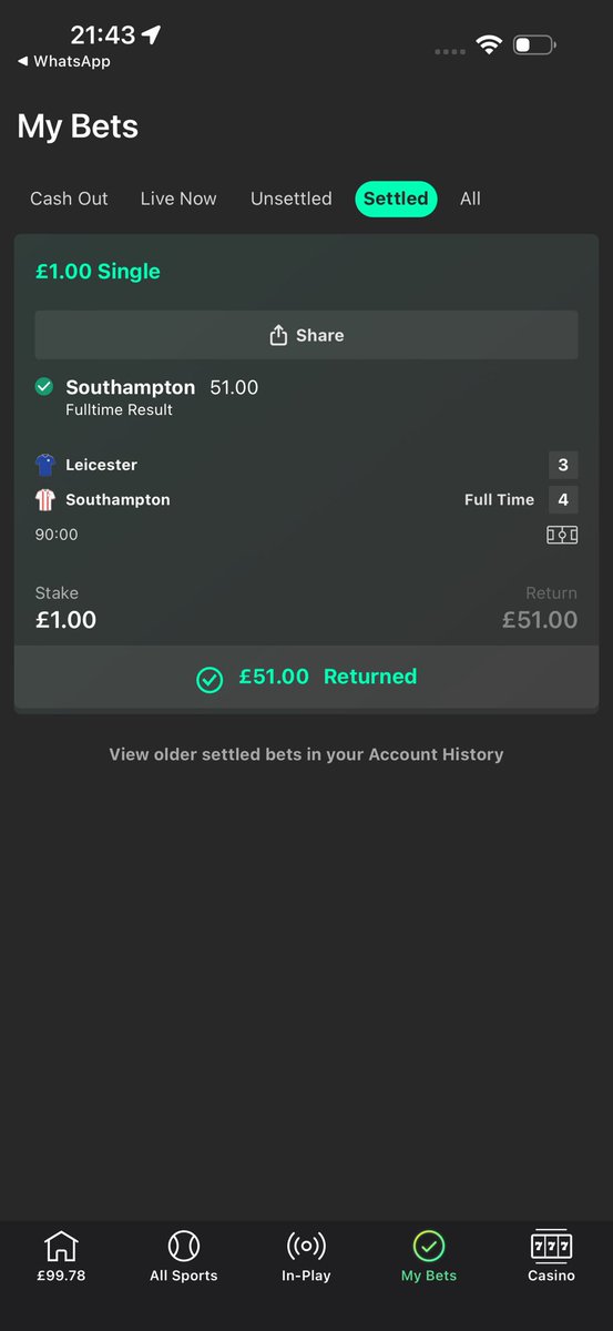 LucaColella98's tweet photo. Anyone else put a bet on at halftime too?😂😩 #saintsfc https://t.co/XENcdRL8gL