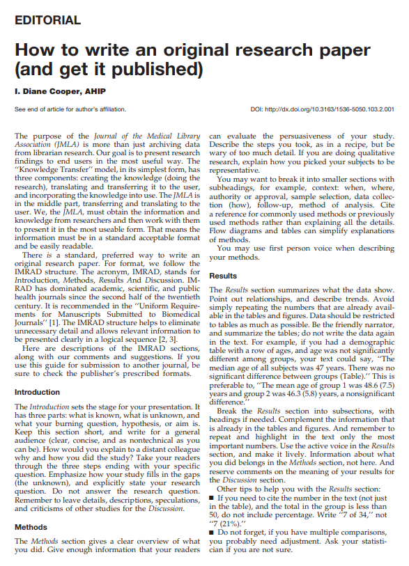 ScholarshipfPhd's tweet photo. How to write an original research paper and get it published https://t.co/gizLS5kiHv