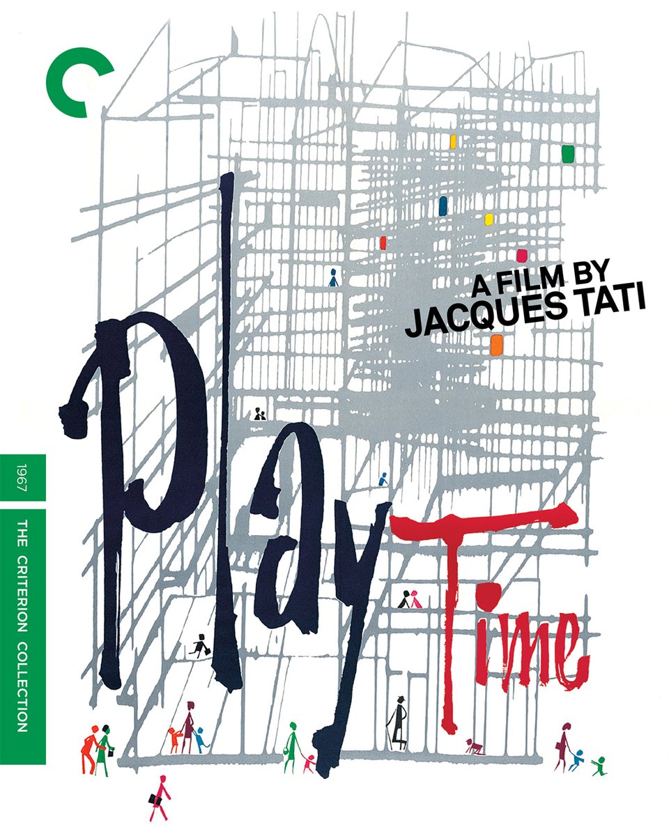 Criterion's tweet image. Our new 4K+Blu-ray edition of Jacques Tati's PLAYTIME (1967) has entered the collection!💚criterion.com/films/651-play…