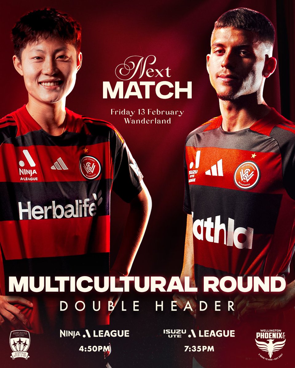 wswanderersfc's tweet photo. π΅πππ π΄ππππ: Multicultural Round Double Header! π
ποΈ Get your tickets now: https://t.co/xre2uP5awD
#WSW https://t.co/9gvfXdTtZH