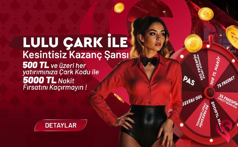 luluslotresmi's tweet photo. LULU ÇARK İLE HER DÖNÜŞTE KAZAN! 🎡 Açıklama: Yatırımın kazanca, kazancın ödüle dönüşüyor! 🎡 Tek seferde 500 TL ve üzeri yatırım yap, Lulu Çark kodunu kap!
🎁 Ödül Havuzu: ⭐ 100 Freespin ⭐ 100 Freebet ⭐ 100 TL &amp; 5000 TL Nakit Ödüller!
Günde 3 kez çevirme hakkı ile şansını... https://t.co/tza05FEHQp