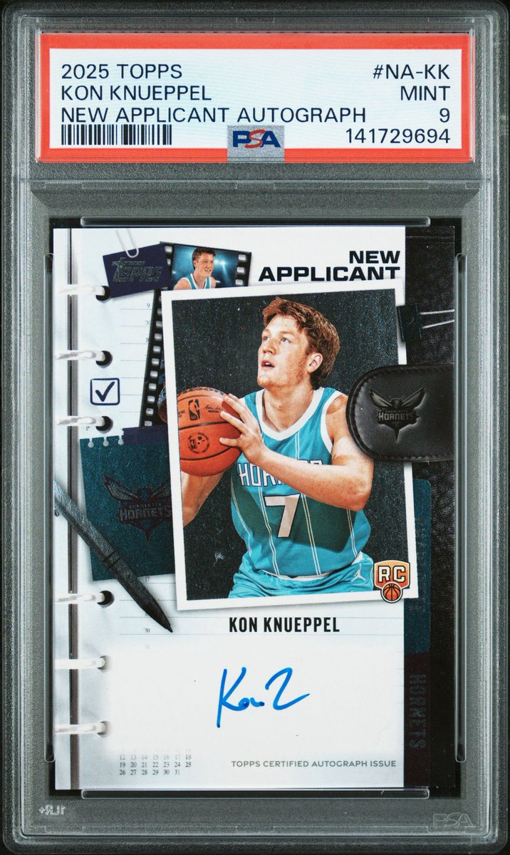 Kon on-card auto psa 9 - $350