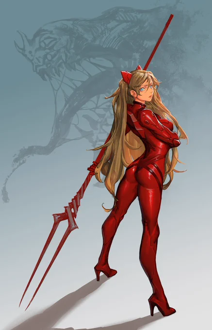 Illustration | Evangelion - Asuka Langley Sohryu Artist: 羊咩咩衣