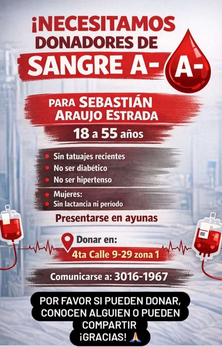 AMIGOS POR FAVOR COMPARTIR, EL BUEN SEBAS NOS NECESITA.
MUCHAS GRACIAS