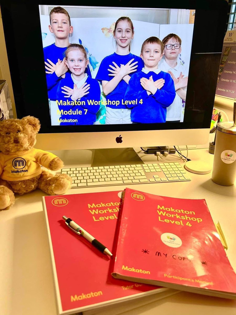 SarahMakaton's tweet photo. ⭐️ Level 4 Workshop ⭐️
All set for my next online #Level4 workshop which starts tomorrow.
The Level 4 workshop is the end of your #MakatonLevelsJourney as it completes your journey learning the entire @MakatonCharity #CoreVocabulary
It’s great to teach participants all 4 of their Levels & see how far they’ve progressed since starting their #MakatonJourney back at #Level4 😊
#WeTalkMakaton
#WeUseMakatonWhatsYourSuperpower
#MakatonTutor
#SarahTheMakatonTutor
