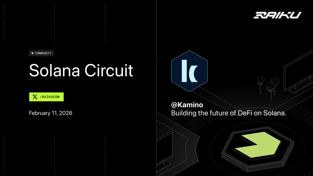 What does the future of DeFi look like on Solana?

We're hosting the chads at <a href="/kamino/">Kamino</a> to discuss exactly that.

Join us for a very special Solana Circuit tomorrow, right here at Raiku!

Set a reminder below 👇