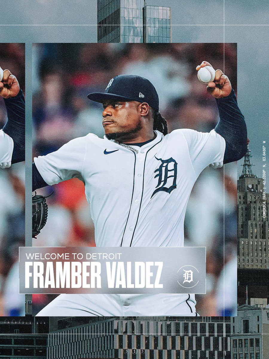The Tigers have signed LHP Framber Valdez to a three-year contract.
 
Welcome to Detroit, La Grasa!