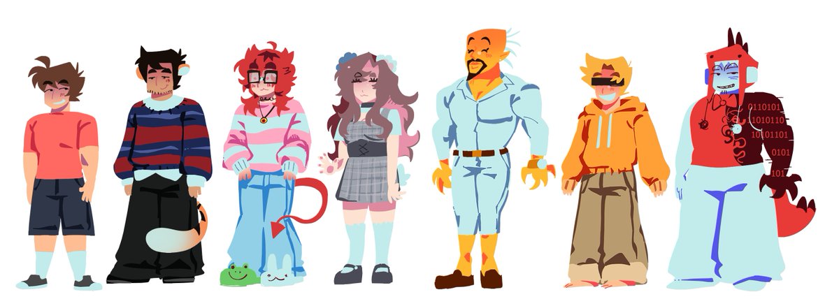 2dseater's tweet photo. #flamtwt hi i made a lineup so that i wouldnt die drawing them all!!!! ahhhhh!!! https://t.co/Kir5gCcc0r