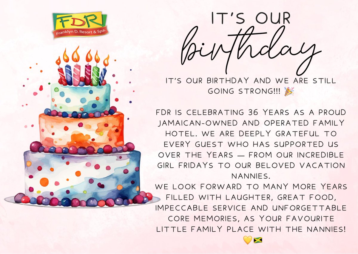 It’s our 36th Birthday! 🎈🎉 We appreciate your continued support throughout the years!