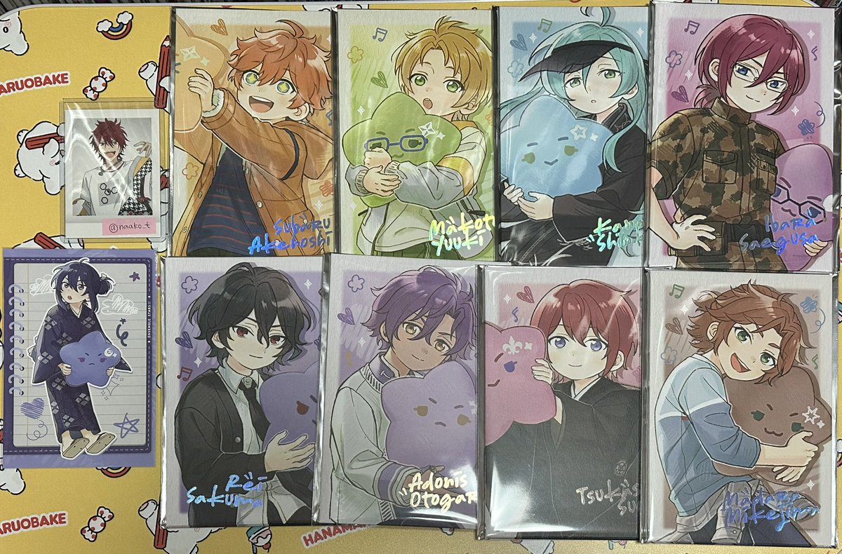 交換】あんスタ 中国 童心珍蔵 色紙 特典 ポラ風カード 星クリアカード