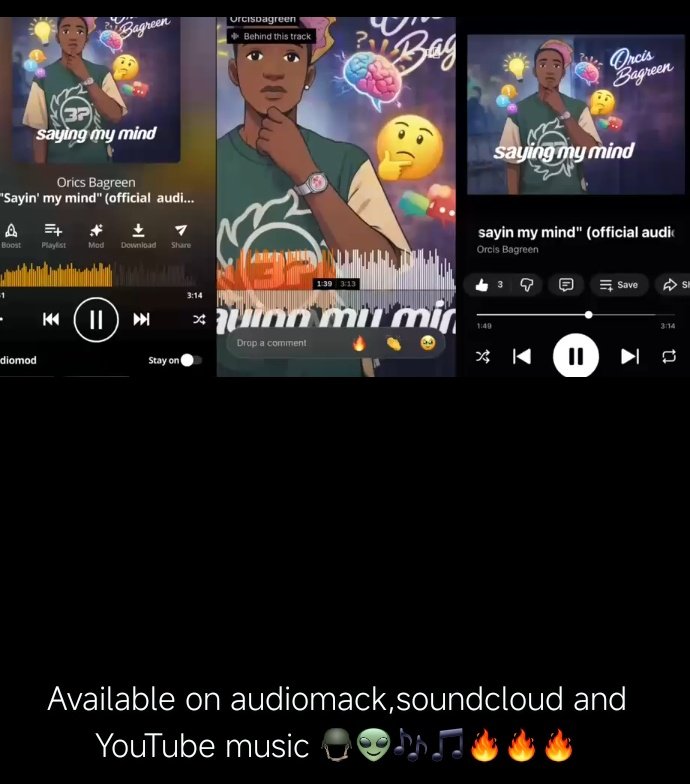 Lovejoyedikeh's tweet photo. Y'all my brother @OrcisBagreen just released another single 
Title Saying my Mind
Available on  
Audio Mark 
YouTube music 
Sounds cloud
What y'all think about his music https://t.co/wPzW1Zpo1Z