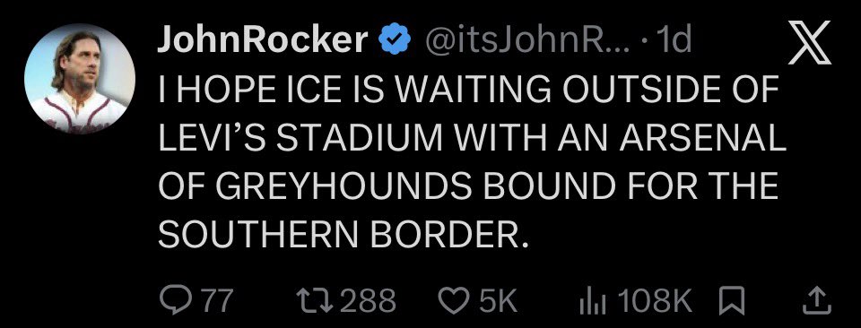 AwayGamesPod's tweet photo. You truly cannot make this stuff up. Best of luck in Colombia, John. https://t.co/NUOWk3cBet