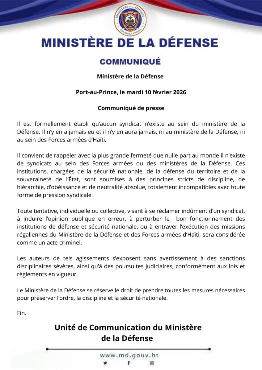 Défense Haïti tweet media