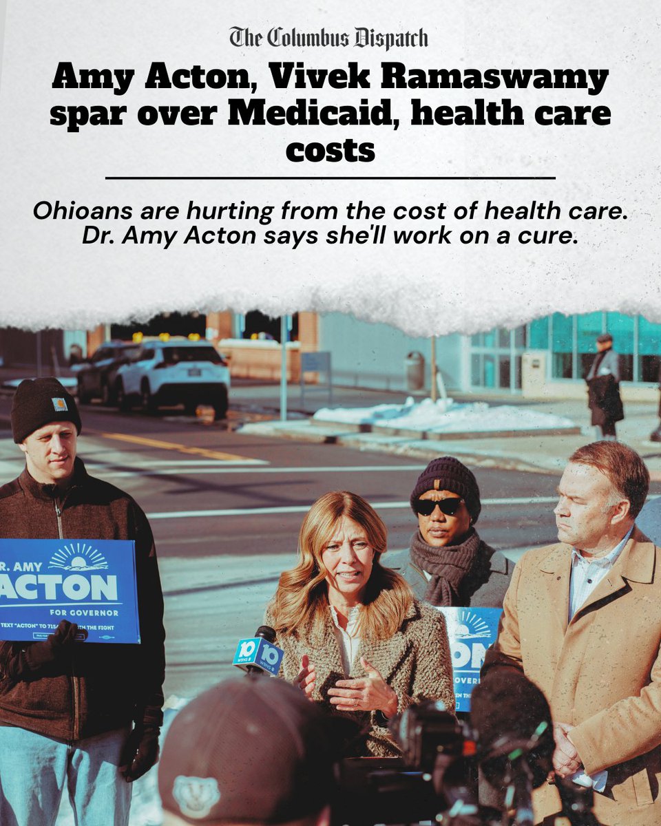 amyactonoh's tweet image. While Vivek Ramaswamy says Medicaid and Medicare are "mistakes," I will fight to protect these programs for the millions of Ohioans who rely on them. 

Healthcare costs are out of control, and cutting Medicaid and Medicare won’t fix that — it will just leave seniors, kids, people
