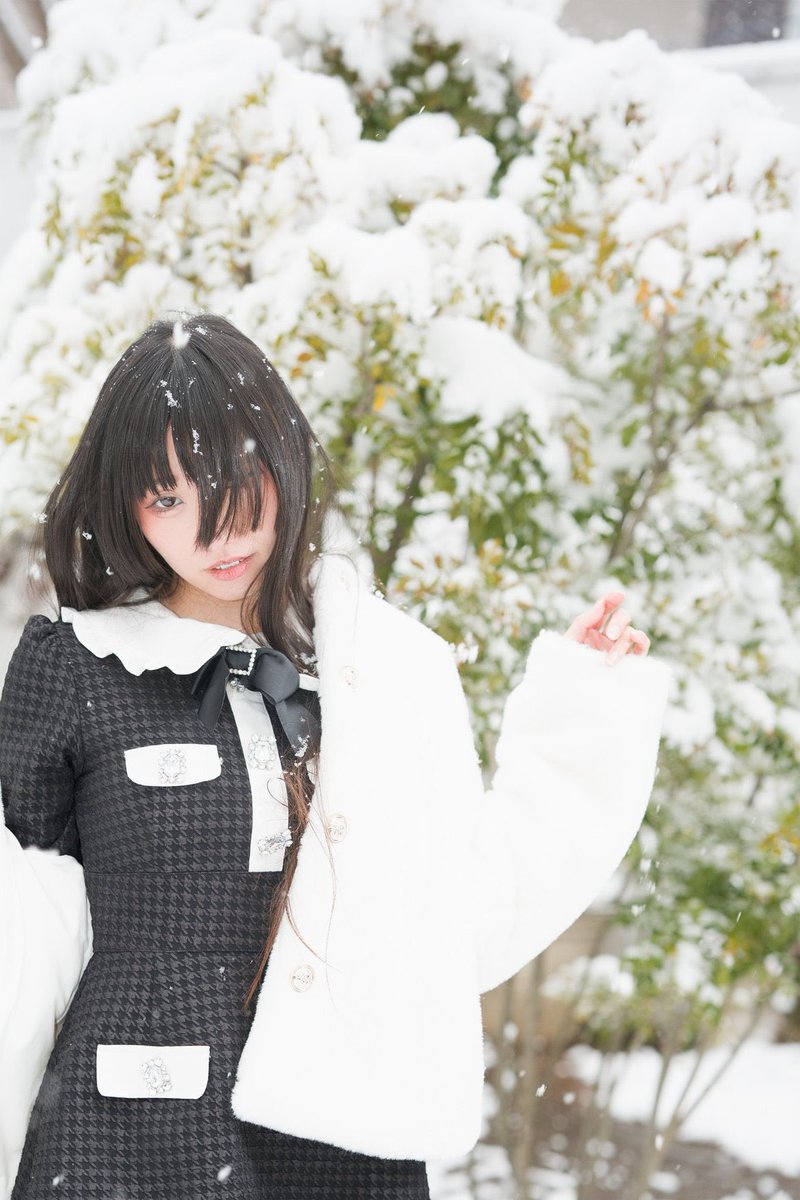 今日は雪撮❄️
新幹線も無事のれた！衣装もok！楽しみます！！