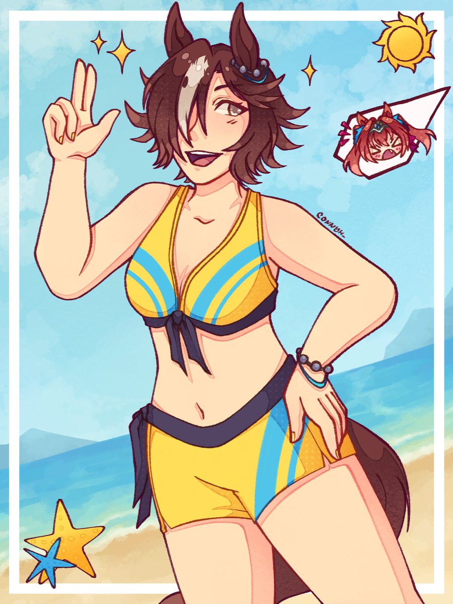 🏖||Summer Vodka (and Vodsca crumbs)

#umamusume #vodka #daiwascarlet #vodsca