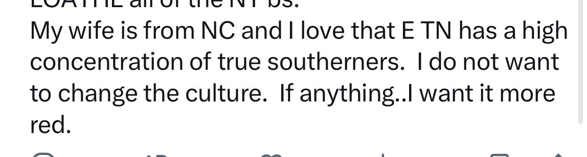 RolandGunnTN's tweet image. This reply gets at the fundamental misunderstanding of the nature of culture a lot of Republicans have. I don’t want this state to turn blue. I’m glad you support gun rights and lower taxes. But this is a very tiny part of what makes a “culture.” “Red” is not a culture.