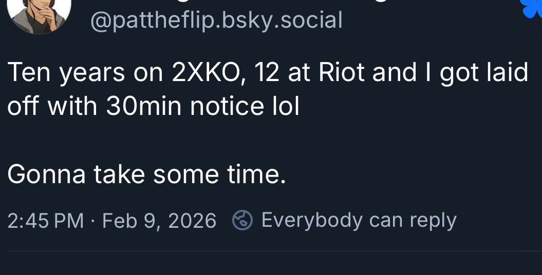 drunkpandaboi's tweet photo. Usually I’d think this is unfortunate
BUT

This guy does NOT include he got severance pays…

Bro got paid for ten years of work to put out a beta with 12 characters.

I’d check up on his progress and would’ve fired him 9 years ago. 

This is unacceptable and dishonest #2xko https://t.co/OcXRgx4tj7