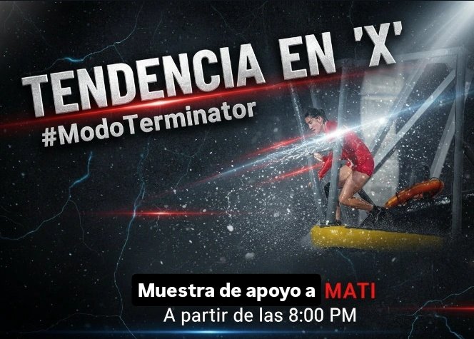 TENDENCIA PARA MATI‼️
El día de hoy estaremos enviándole todo nuestro apoyo a Mati a través del ht
#ModoTerminator , es momento de hacerle llegar toda la buena vibra ❤️
Agradecemos que lo compartan y se unan 😊
