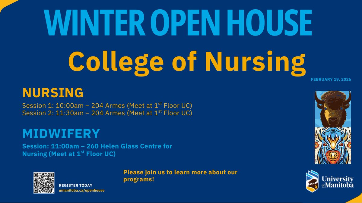 Join us at the UM Winter Open House on February 19, 2026, to learn more about our Nursing and Midwifery programs!
