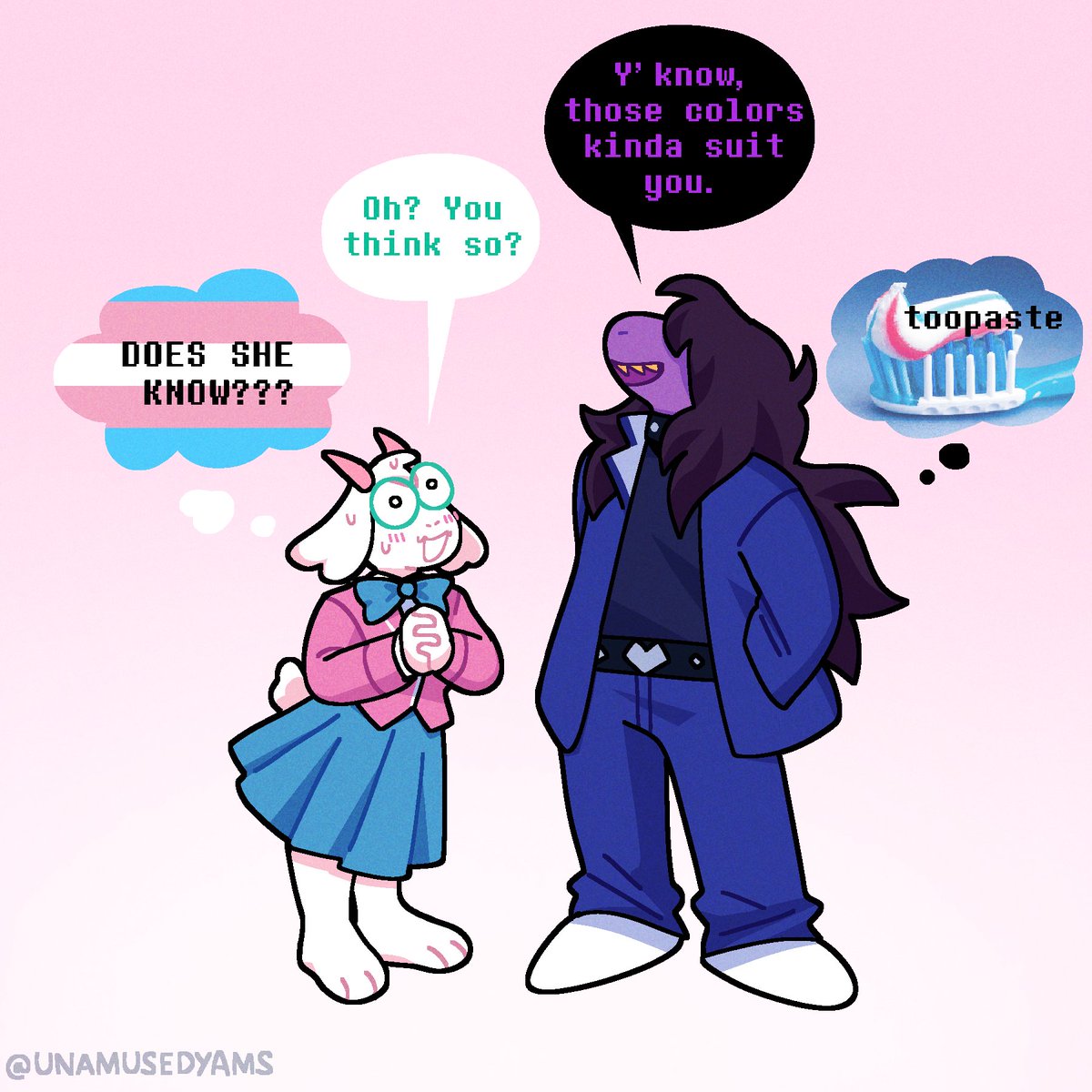 unamusedyams's tweet image. Bonus🦷