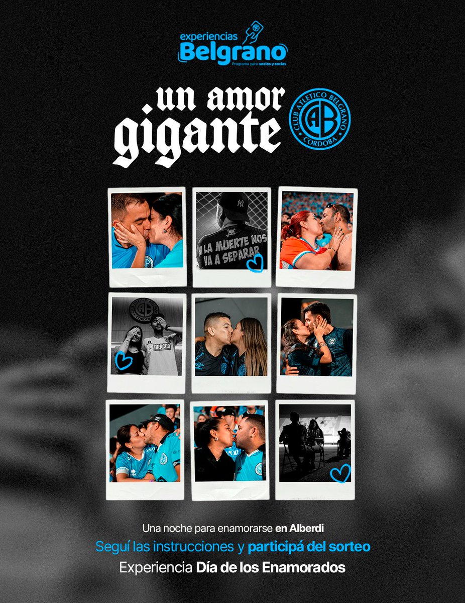 UN AMOR GIGANTE 🩵✨
Una noche para enamorarse en Alberdi

Este viernes 13/2, en la previa del Día de los Enamorados, el Gigante se convierte en el lugar más romántico para las y los piratas 😍

Si sos socio/a, participá del sorteo por una velada inolvidable:
11 parejas ganarán