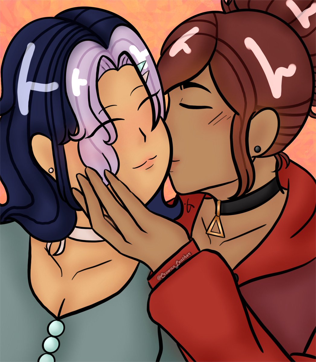 CrownnLeather's tweet photo. 🕶️💃🏽|| A Kiss On The Cheek

Maybe they’ll properly kiss one day 🥰

—
#carmensandiego #yumeship #yumetwt #sonaxcanon https://t.co/Xs7usg6dkI