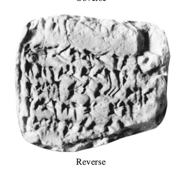 ISAC_UChicago's tweet photo. It's #TabletTuesday! This Neo-Babylonian tablet records the receipt of gold items that would be used in making gold pectorals of various individuals. The gold pectorals were apparently quite elaborately decorated. It describes one pectoral as being decorated with "braided gold https://t.co/ZPHAWCygid