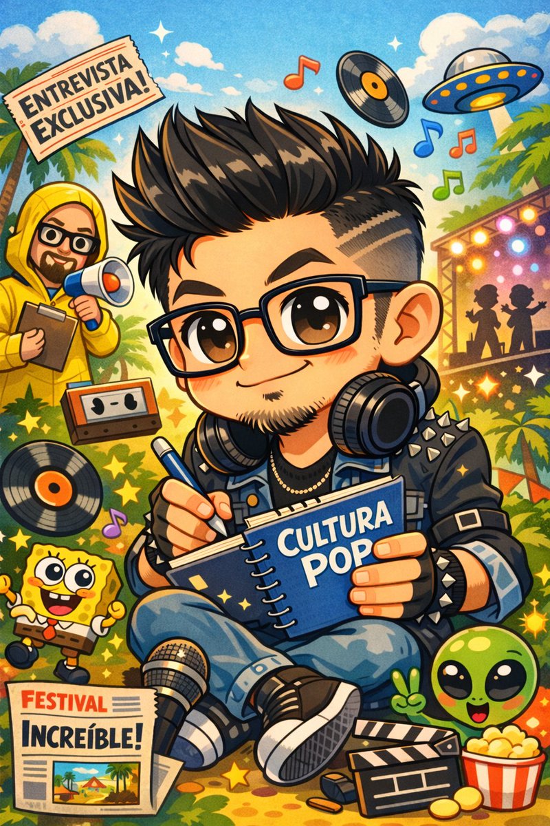 Le pedí al ChatGPT qué hiciera una caricatura mía, basándose en todo lo que se supone que sabe de mí. Este es el resultado. ✨