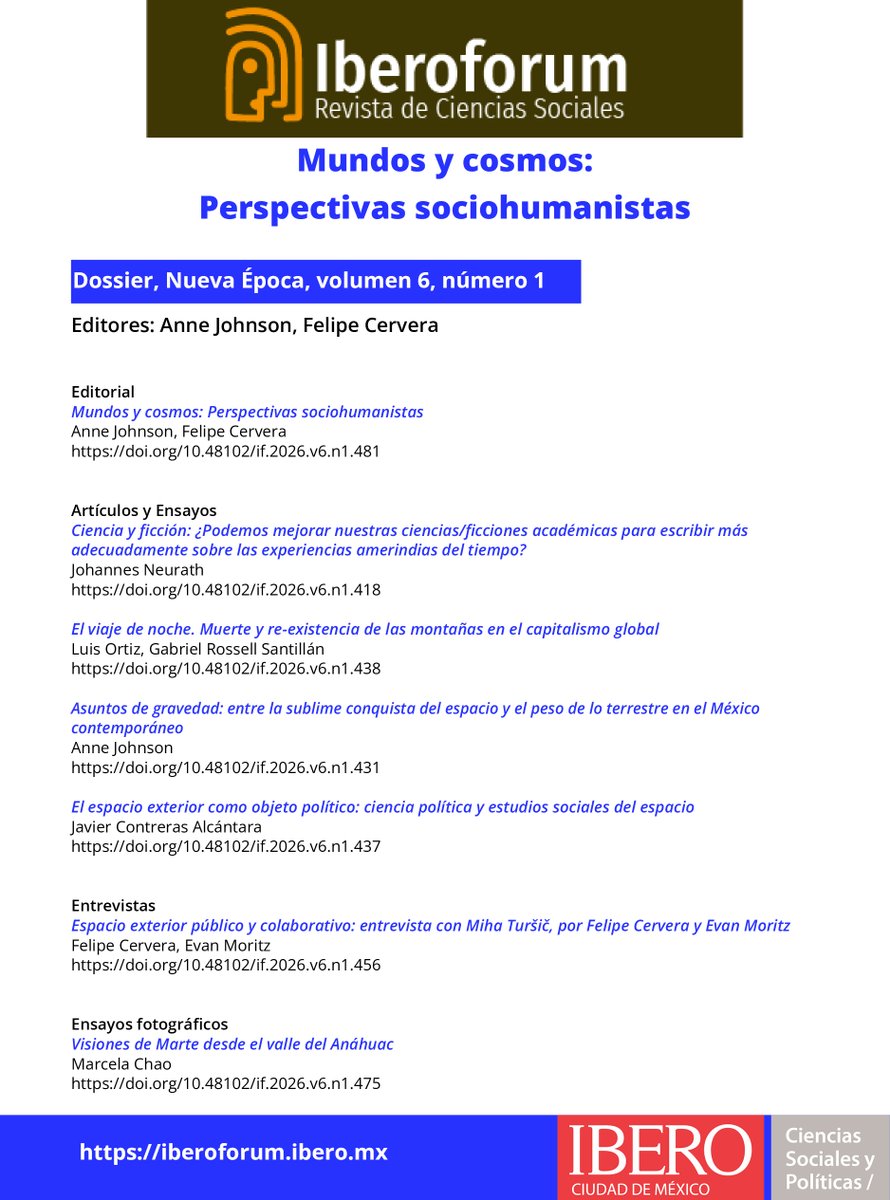 Iberoforum. Revista de Ciencias Sociales tweet media