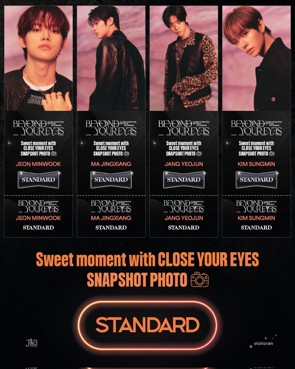 JNBCANADA's tweet image. CLOSE YOUR EYES 1ST TOUR IN CANADA 
[BEYOND YOUR EYES] 

✨ Your closest moment with CYE ✨

Capture the Moment.
A once-in-a-lifetime memory, completed only in Canada.
This moment only exists in Canada 🇨🇦
One snapshot. One memory. CLOSE YOUR EYES.
You won’t remember the date.