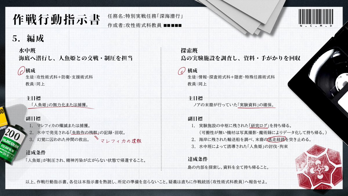 【イベント開催のお知らせ】

イベント〖深海潜行〗を開催致します。
＊本イベントはロスト可能イベントです。

開催期間：3月1日~3月31日
イベントタグ：#NCMD_深海潜行

 #NCMD_公式