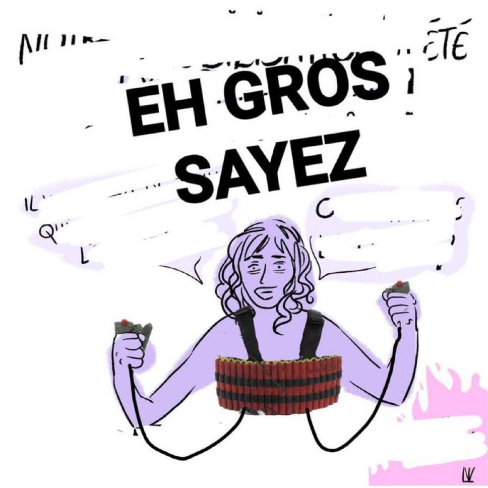 Ça veut faire des actions de com avec les antifa puis ça chouine parce que ça sticke et raye les bagnoles des fafs, allez allez