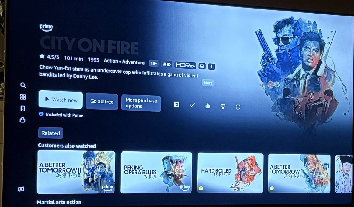 So I noticed that Prime Video uses all the <a href="/studiotstella/">Tony Stella</a> artwork from the Arrow Video releases. 😉