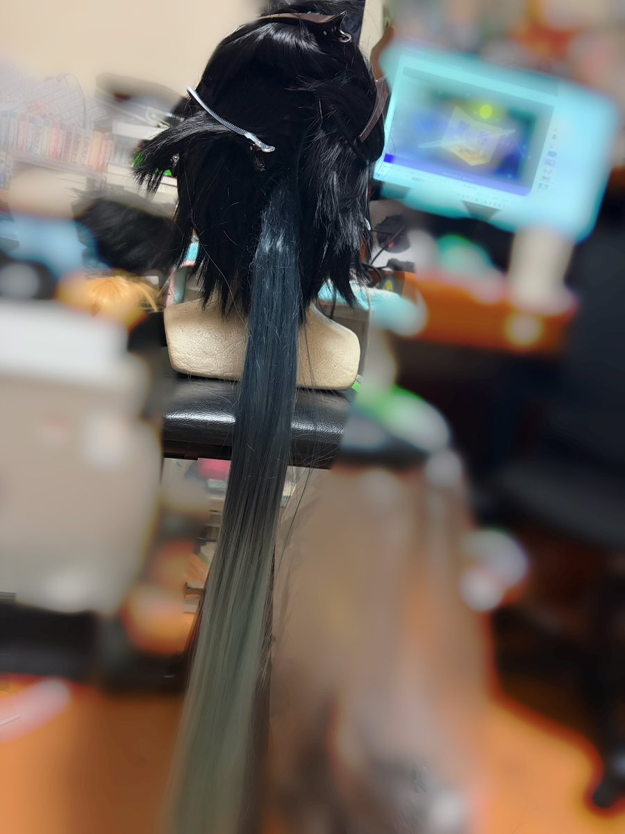 途中だけどいい感じだから上げたい 初染めだったけどいい感じ