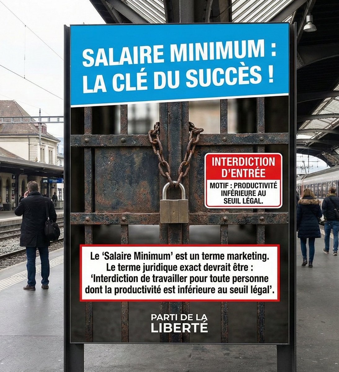Le "Salaire Minimum" est un terme marketing. 

Le terme juridique exact devrait être : 

"Interdiction de travailler pour toute personne dont la productivité est inférieure au seuil légal.