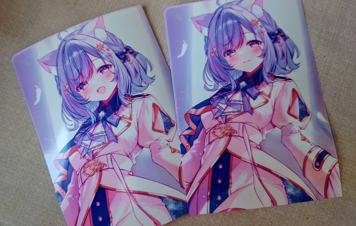 卯月はる キレイなイラストありがとうございます😊 新しいアクリル色紙