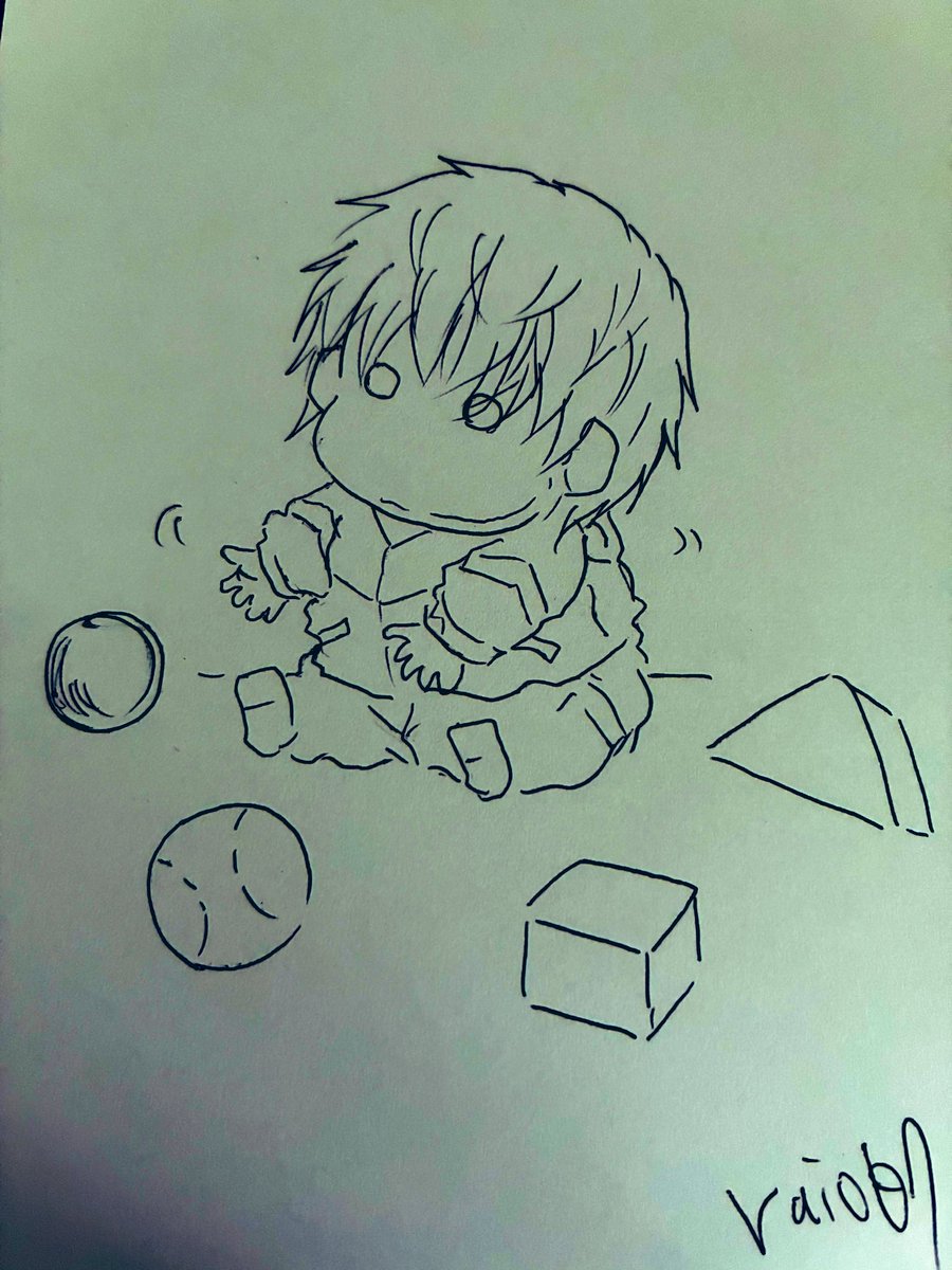 昨日通話中に描いた落書き 