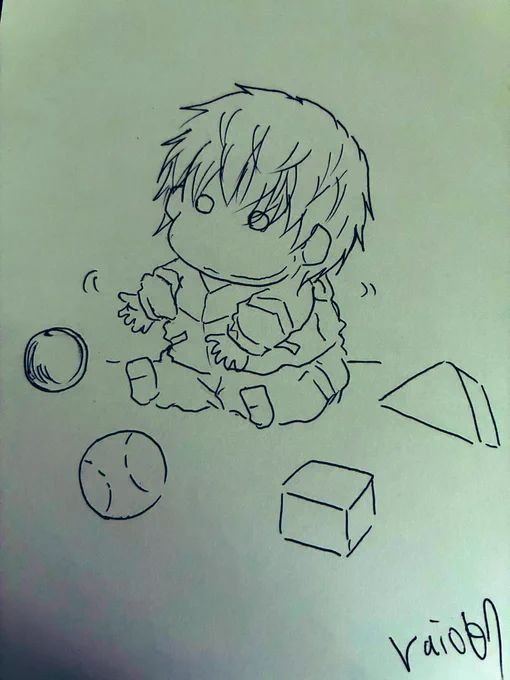 昨日通話中に描いた落書き 