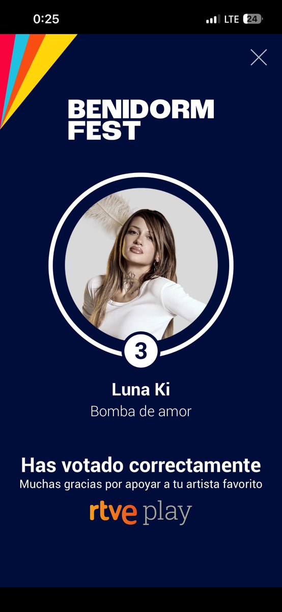 Un voto para mi niña , total ya que hay 150.000 euros pues para sus outfits y vocal coach. #BenidormFestSemi1