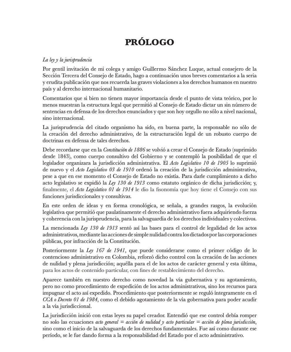 cabogadosa1's tweet image. «La obligatoriedad de una jurisprudencia no depende del mandato de autoridad, sino del poder de convicción que de ella emana, de su ajuste serio y razonado a la constitución y a la ley».

Prólogo por Carlos Betancur Jaramillo. pp. I-V

Enlace: consejodeestado.gov.co/documentos/bib…