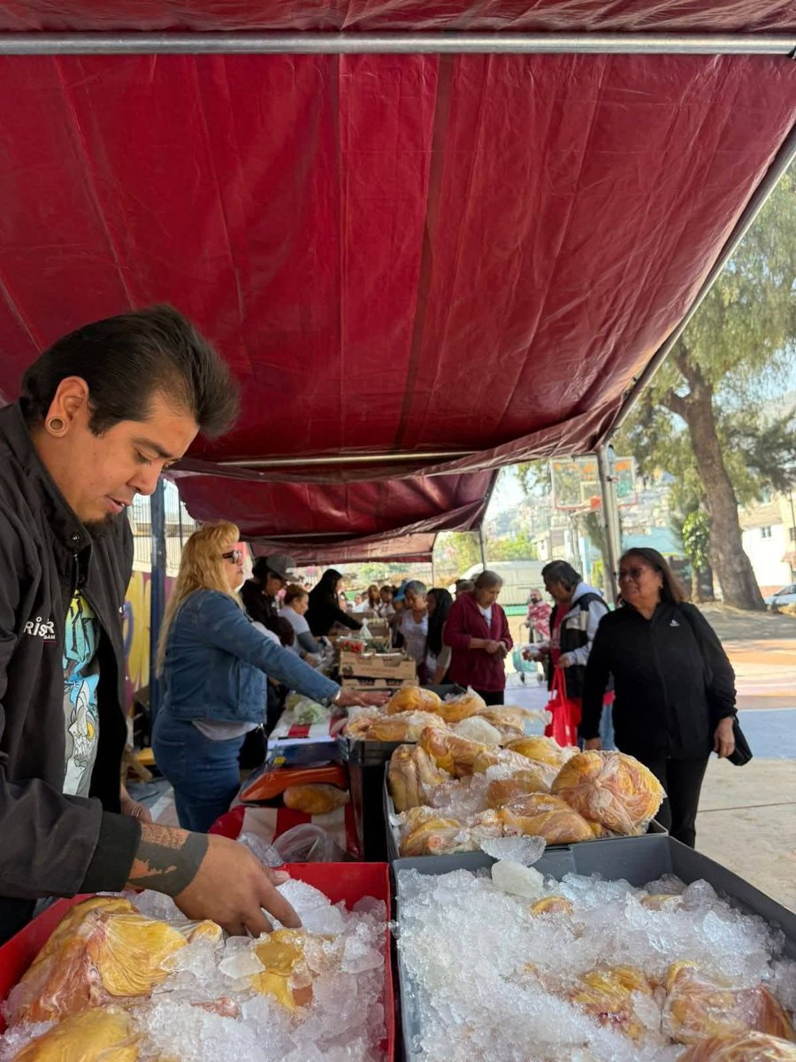 <a href="/AGSANITARIA/">AGEPSA CDMX</a> <a href="/TuAlcaldiaGAM/">Alcaldía Gustavo A. Madero</a> <a href="/yancolozano/">Janecarlo Lozano</a> <a href="/Profeco/">Profeco</a> <a href="/ClaraBrugadaM/">Clara Brugada Molina</a> <a href="/adnnoticiasmx/">adn Noticias</a> <a href="/azul49provi/">LaProvidenci@</a> <a href="/azucenau/">Azucena Uresti</a> <a href="/EDGAR20192459/">MOTOR</a> <a href="/EdgarMend0316/">Edgar Mendieta</a> <a href="/VECINODEGAM/">El Juan De la GAM🇲🇽</a> <a href="/OSCAREYES78/">OSCAR REYES</a> El tema es la venta de productos de pollo , embolsado y el clima no ayuda , porque el producto se suda , no cumplen con las medidas sanitarias correspondientes.  Además de no tener su constancia de manejo de alimentos!!