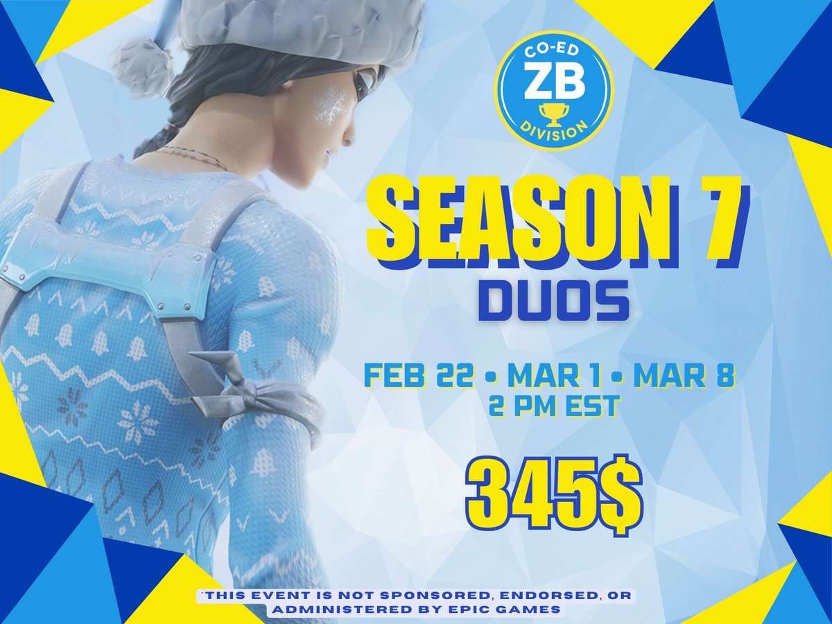 Co-Ed Zero Build Division tweet media